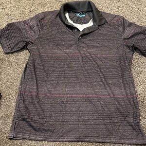 *DONATED* PGA Tour Black and Gray Polo Shirt